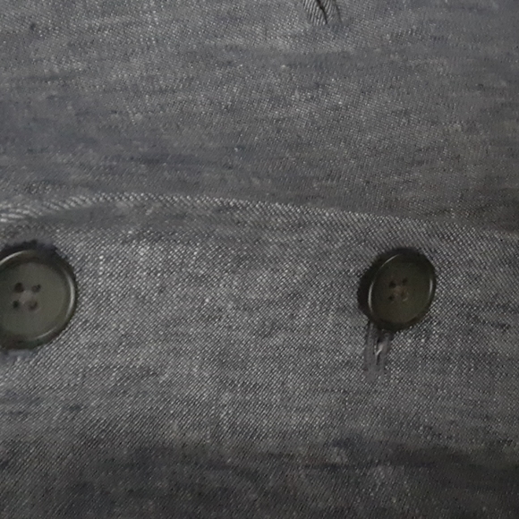 Banana Republic Factory sz 10 button blazer with pockets linen & cotton blend - Picture 5 of 7